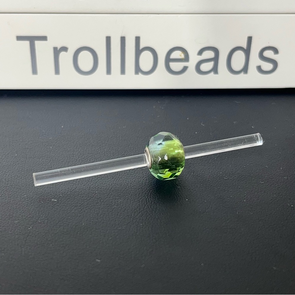 Trollbeads Retired Green Prism Bead- 60182